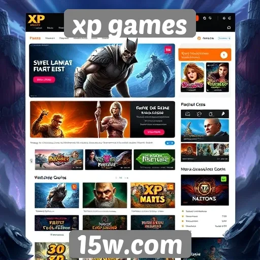 Experiência do usuário no site de jogos xp games